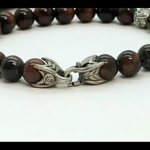 🌼DAVID YURMAN Silver Tiger Eyes Spiritual Beads